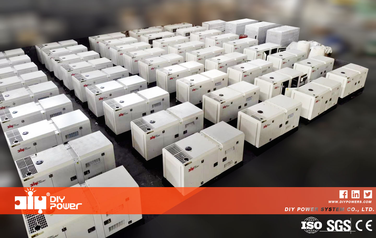 DIY-KF83 KOFO 4RT55-88D Diesel Generator Set 60kW 75kVA 50Hz with China Ricardo Engine