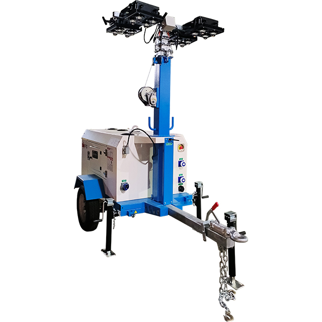 DLT-10000 6x500W LED Lighting Tower by Kohler KDW1003 Diesel Engine