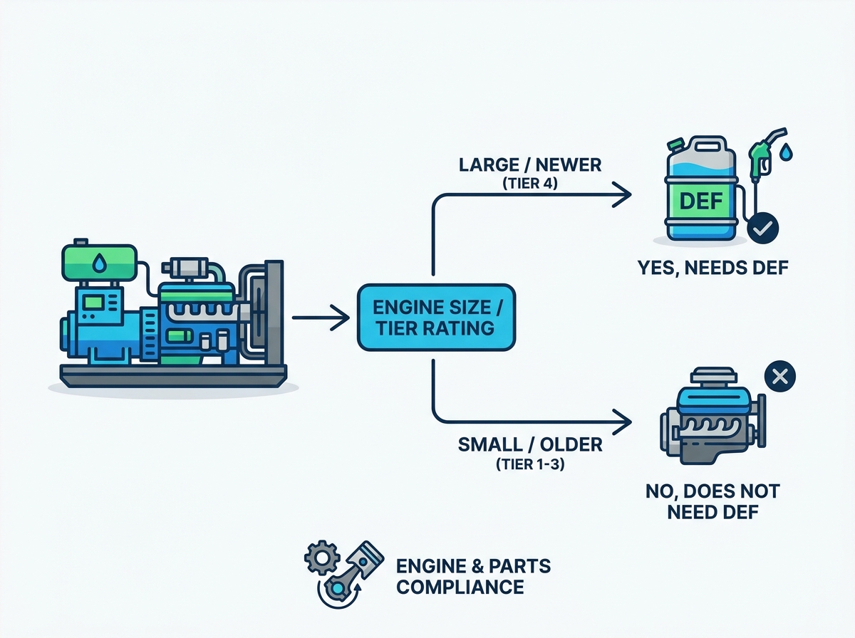 Diesel generator DEF system