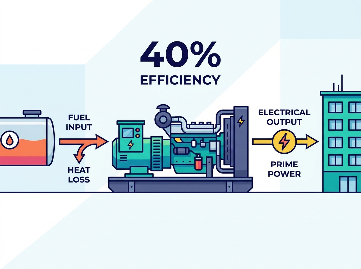 Diesel Generator Efficiency and Load Management