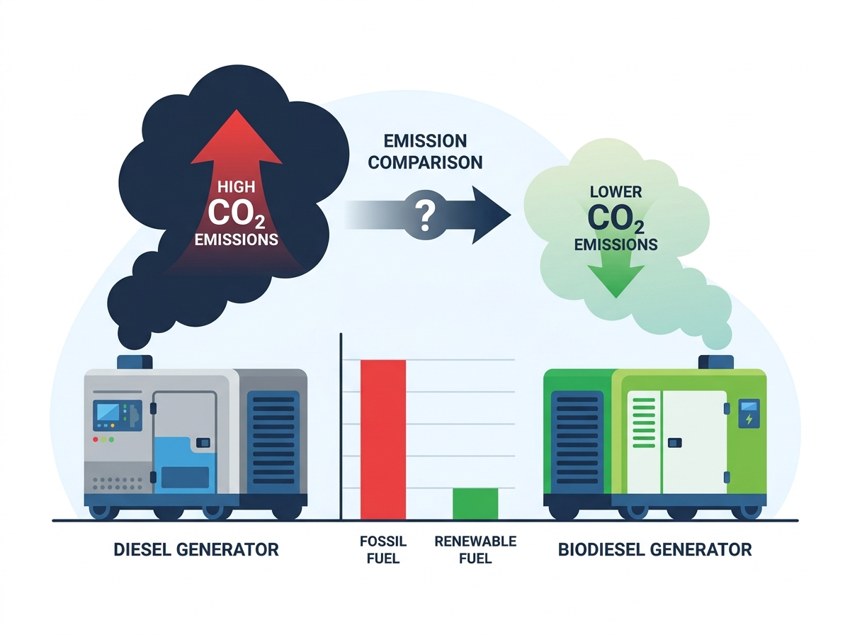 Diesel generator CO2 emissions and environmental compliance