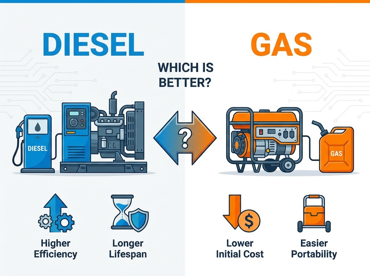 Diesel vs Gas Generator Comparison